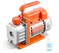 VEVOR Bomba de Vacío de 3,5 CFM 99 L/min, Bomba de Vacío Rotativa de Paletas de 1 Etapa, Compatible con R134a, R22, R410a, para Mantenimiento de Aire Acondicionado Automotriz, Aceite Incluido