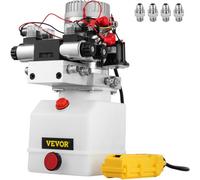 VEVOR Bomba Hidráulica 12V Cilindro Hidráulico 4.5L Bomba Hidráulica Remolque Tanque de Doble Acción Cilindro Hidráulico para Coche Bomba Hidráulica con Efecto Doble
