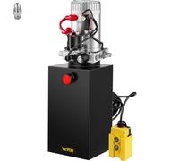 VEVOR Bomba Hidráulica Acción Simple 10L Remolque Tanque 12V Cilindro Hidráulico
