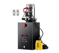 VEVOR Bomba Hidráulica DC 12 V 14 L Unidad Hidráulica de Doble Acción Flujo de Aceite 3,44 L/min Presión Máxima de Descarga 22 MPa para Volquete, Plataforma Elevadora, Remolque, Elevación y Descarga