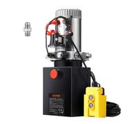 VEVOR Bomba Hidráulica DC 12 V 4 L Unidad Hidráulica de Acción Única Flujo de Aceite 3,44 L/min Presión Máxima de Descarga 22 MPa para Volquete, Plataforma Elevadora, Remolque, Elevación y Descarga