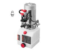 VEVOR Bomba Hidráulica de Simple Efecto 4 Cuartos 12 V CC, Bomba del Remolque Volquete Caudal de 3,4 L/min, Presión Máxima de Alivio de 22 MPa, para Elevación de Vehículos, Elevadores de Tijera