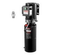 VEVOR Bomba Hidráulica de Simple Efecto, Caudal de Aceite de 6,3 L/min, Presión Máxima de Descarga 22 MPa, para Camiones, Talleres Mecánicos y Elevadores de Vehículos, Negro, 710 x 250 x 260 mm
