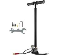 VEVOR Bomba Manual PCP 4 Etapas Bomba de Rifle de Aire 4500 PSI Alta Presión 30 MPa Filtro de Humedad y Aceite Manómetro, Acero Inoxidable para Pistolas de Aire Comprimido, Tanque de Buceo, Paintball