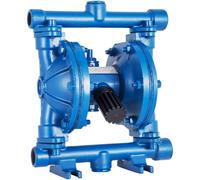 VEVOR Bomba neumática de doble diafragma entrada y salida de 1/2" Hierro fundido 8,8 GPM 120 PSI Bomba neumática de transferencia de diafragma de nitrilo para petróleo, diesel, aceite