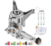 VEVOR Bomba para Hidrolavadora con Eje Vertical de 22,2mm 3100 PSI 2,5 GPM, Kit de Repuesto para Hidrolavadora con 5 Boquillas, Herrajes y Tubo de Sifón, Compatible con Honda, Troy Bilt, PowerStroke