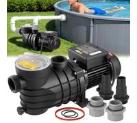 VEVOR Bomba para Piscina Elevada 180 W Caudal Máximo de 10800 L/H Bomba de Filtración para Piscina de Una Sola Velocidad, CA 220-240 V 2850 RPM, Altura de Elevación Máxima de 8 m, con Filtro y Tapa