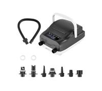 VEVOR Bomba para Tabla de Paddle Surf, 137,8 kPa de Alta Presión, Inflado y Desinflado de Doble Etapa, con Apagado Automático y Conector, Ideal para Tiendas de Campaña y Colchones, Color Negro