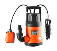 VEVOR Bomba Utilitaria Sumergible, 400 W, 9500 L/H de Alto Flujo, Cabezal de 7,9 m, Bomba Sumergible de Sumidero con Cable de Alimentación Largo para Drenar Agua de Piscina, Jardín, Estanque, Sótano