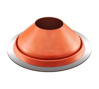 VEVOR Bota de Tapajuntas para Tuberías de Techo, a Tuberías con Diámetro Exterior 254-483 mm, -74 ℃-225 ℃, Base de Metal Roja Redonda Duradera, para Chimeneas, Estufas de Leña, Φ645 x 200 mm