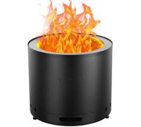 VEVOR Brasero de Leña sin Humo 380 x 320 mm Brasero con Bandeja de Ceniza Extraíble Brasero Portátil para Interiores y Exteriores de Acero Inoxidable SUS430, para Acampar en el Patio al Aire Libre