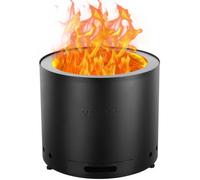 VEVOR Brasero de Leña sin Humo 380 x 320 mm Brasero con Bandeja de Ceniza Extraíble Brasero Portátil para Interiores y Exteriores de Acero Inoxidable SUS430, para Acampar en el Patio al Aire Libre