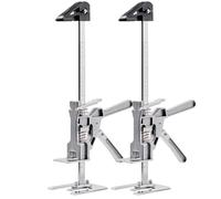 VEVOR Brazo Ahorrador de Trabajo 2 Piezas Carga de 150 kg Elevación hasta 180 mm Levantador Manual de Placas de Metal con Nivel Magnético para Puertas, Ventanas, Muebles, Carpintería, Plateado