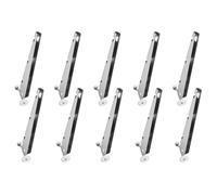 VEVOR Brazo de Extensión de Alambre de Púas, 10 Paquetes Extensores de Postes de Cerca de 31 cm, Extensor de Altura de Cerca de Acero para Evitar que Las Mascotas Salten para Cercas de Madera