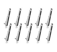 VEVOR Brazo de Extensión de Alambre de Púas, 10 Paquetes Extensores de Postes de Cerca de 31 cm, Extensor de Altura de Cerca de Acero para Evitar que Las Mascotas Salten para Cercas de Madera