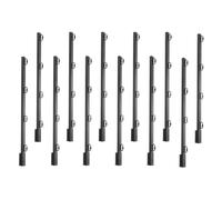 VEVOR Brazo de Extensión de Alambre de Púas, 12 Paquetes Extensores de Postes de Cerca de 815 mm, Extensor de Columna Cuadrada de Cerca de Acero Resistente para Evitar que Las Mascotas Salten