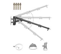 VEVOR Brazo de Soporte de Pared para Luz de Anillo 100cm Soporte de Brazo de Soporte Triangular con Rotación de 180° Soporte para Trípode para Luz de Video, Monolight, Fotografía, Softbox, Reflector