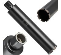 VEVOR Broca de Diamante para Perforación en Húmedo, 76 mm Diámetro, 356 mm Profundidad, Tecnología de Soldadura de Alta Precisión, para Hormigón Armado, Ladrillo y Mampostería, 412 x 76 x 76 mm