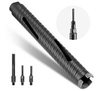 VEVOR Broca de Diamante para Perforación en Seco, φ 38 mm, 241 mm de Profundidad, Rosca Interna M16, con 3 Adaptadores, Broca Piloto, Llave Hexagonal para Hormigón Armado, Ladrillo y Mampostería