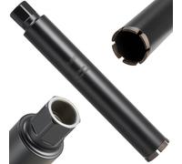 VEVOR Broca de Núcleo para Perforación en Húmedo, 63,5 mm Diámetro, 356 mm Profundidad, Tecnología de Soldadura de Alta Precisión, para Hormigón Armado, Ladrillo y Mampostería, 412 x 63 x 63 mm