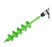 VEVOR Broca Helicoidal para Plantar Ø 150 x 800 mm Compatible con Taladros de 20 mm de Diámetro Interior, Herramienta para Plantar Bulbos, Accesorios para Perforar Postes y Cercas de Jardín, Verde