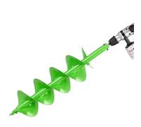 VEVOR Broca Helicoidal para Plantar Ø 200 x 790 mm Compatible con Taladros de 20 mm de Diámetro Interior, Herramienta para Plantar Bulbos, Accesorios para Perforar Postes y Cercas de Jardín, Verde