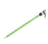 VEVOR Broca Helicoidal para Plantar Ø 40 x 790 mm Compatible con Taladros de 20 mm de Diámetro Interior, Herramienta para Plantar Bulbos, Accesorios para Perforar Postes y Cercas de Jardín, Verde