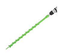 VEVOR Broca Helicoidal para Plantar Ø 60 x 790 mm Compatible con Taladros de 20 mm de Diámetro Interior, Herramienta para Plantar Bulbos, Accesorios para Perforar Postes y Cercas de Jardín, Verde