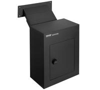 VEVOR Buzón Empotrable de Pared 330x178x430 mm con Cerradura de Código Negro