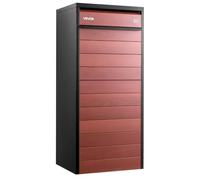 VEVOR Buzón para Paquetes de Exterior 505 x 400 x 1120 mm Caja de Metal | para Cartas, Revistas, Periódicos, Impermeable, con Mecanismo Antirrobo, Diseño Antivuelco, Kit de Montaje, Negro y Marrón