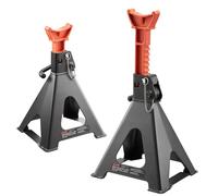 VEVOR Caballetes para Coches Capacidad de 6 t, Gatos Estabilizadores Altura Ajustable de 370-580 mm, de Acero Resistente con Doble Bloqueo para Levantar SUV, Camionetas, Automóviles, UTV/ATV, 1 Par