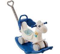 VEVOR Caballo Balancín Azul 4 en 1 para Pequeños de 1 a 3 años Juguete a Montar