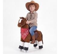 VEVOR Caballo de Juguete para Niños, Pony de Montar con Ruedas, Pedales, Caballito Infantil con Asiento Elevado, Estructura de Metal, Uso Interior y Exterior, Carga hasta 50 kg, Niños Niñas 3 a 8 Años