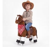 VEVOR Caballo de Juguete para Niños, Pony de Montar con Ruedas, Pedales, Caballito Infantil con Asiento Elevado, Estructura de Metal, Uso Interior y Exterior, Carga hasta 50 kg, Niños Niñas 3 a 8 Años