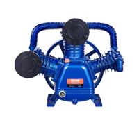 VEVOR Cabezal de Bomba de Compresor de Aire, 10 HP, 17,5 CFM a 90 PSI, Lubricado con Aceite de 3 Cilindros, Hierro Fundido Tipo V de Doble Etapa con Presión Máxima de 185 PSI, 565 x 420 x 486 mm