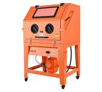 VEVOR Cabina de Arenado de 927 L, con Tanque Presurizado, de Acero Resistente, con Tolva de Abrasivo 121 L y Colector de Polvo 1,6 HP, para el Acabado de Superficies de Piezas de Gran Tamaño