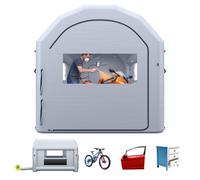 VEVOR Cabina de Pintura Hinchable 4 x 3 x 2,75 m Portátil con Soplador 750W, Carpa de Pulverización Inflable, Sistema de Ventilación, Accesorios de Estacas Sacos de Arena, para Bicis Motos Muebles