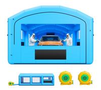 VEVOR Cabina de Pintura Hinchable 8,5 x 4,5 x 3 m Cabina de Pulverización, Doble Soplador de 750 W y 950 W, Sistema de Filtración, Portátil con Bolsa de Almacenamiento, para Coches Camiones SUVs, Azul
