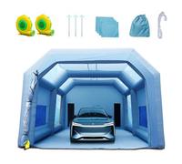 VEVOR Cabina de Pintura Inflable 10 x 6 x 4 m Carpa Hinchable de Pintura de Coches en Oxford 210D con Sistema de Filtración 2 Sopladores 950W + 1100W Estación de Trabajo de Pintura Taller de Garaje