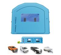VEVOR Cabina de Pintura Inflable 12 x 5 x 4 m Cabina Hinchable para Coches, con 2 Sopladores 950 W y 1100 W Sistema de Filtro Espacio para Herramientas, Portátil, Pulverización para Camión Furgoneta