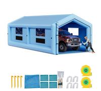 VEVOR Cabina de Pintura Inflable 12 x 5 x 4 m, con 2 Sopladores y Sistema de Filtro de Aire, Tienda de Pintura de Techo Triangular, para Pintar Bicicletas, Motocicletas, Chapa Metálica Automotriz