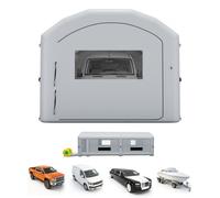 VEVOR Cabina de Pintura Inflable 12 x 5 x 4 m con Espacio para Herramientas, Cabina de Pulverización Hinchable con 2 Sopladores 950 W y 1100 W Sistema de Filtración, para Coche Camión Furgoneta, Gris