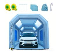 VEVOR Cabina de Pintura Inflable 6 x 3 x 2,5 m Carpa Hinchable de Pintura de Coches en Oxford 210D con Sistema de Filtración 2 Sopladores 480W + 750W Estación de Trabajo de Pintura Taller de Garaje