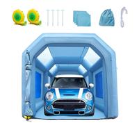 VEVOR Cabina de Pintura Inflable 6 x 3 x 2,5 m Carpa Hinchable de Pintura de Coches en Oxford 210D con Sistema de Filtración 2 Sopladores 480W + 750W Estación de Trabajo de Pintura Taller de Garaje