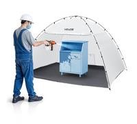 VEVOR Cabina de Pintura Portátil, Área de Trabajo 293 x 230 x 188 cm, Impermeable, con Suelo Integrado y Puerta Enrollable para Armarios, Sillas y Mesas, Tela Oxford 210D, para Proyectos Fluidos