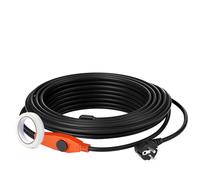 VEVOR Cable Calefactor Anticongelante para Tuberías de 9 m con Termostato Incorporado de 23W/m Instalación Conveniente para Conquistar el Invierno de las Heladas, Protección de Tuberías de Agua