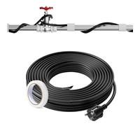 VEVOR Cable Calefactor Autorregulable para Tuberías 18,3 m 16,4 W/m Cinta Calefactora para Tuberías, Descongelación de Nieve en Tejados, Protección contra Congelación de Canalones y Tuberías