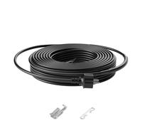 VEVOR Cable Calefactor Autorregulable para Tuberías 4 m 16 W/m Cinta Calefactora para Tuberías, Descongelación de Nieve en Tejados, Protección contra Congelación de Canalones y Tuberías, Negro