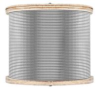 VEVOR Cable de Alambre Acero Inoxidable 150m-300m, Cuerda de Alambre de Acero T316, Cable de Acero de 1/8, Resistente a la Corrosión y Rotura para Maquinaria y Medicinas (150m/7x7)