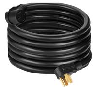 VEVOR Cable de alimentación para RV de 50 pies, 40 A, cable de extensión para RV AWG8, 40 A, cable de extensión para RV, camión, remolque, autocaravana, camper, RV, asas de agarre, cable de alimentaci